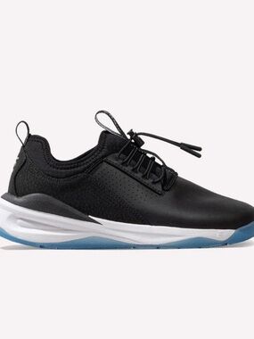 Night Shift Women's Black Sneakers with Blue Sole
